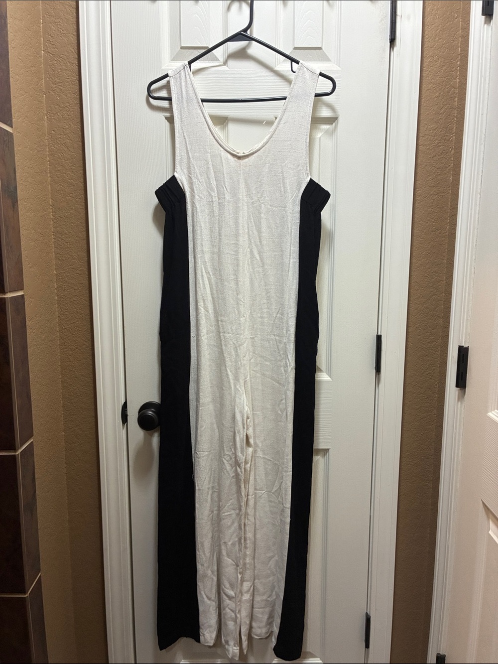 ILLA ILLA Black and White Colorblock Jumpsuit